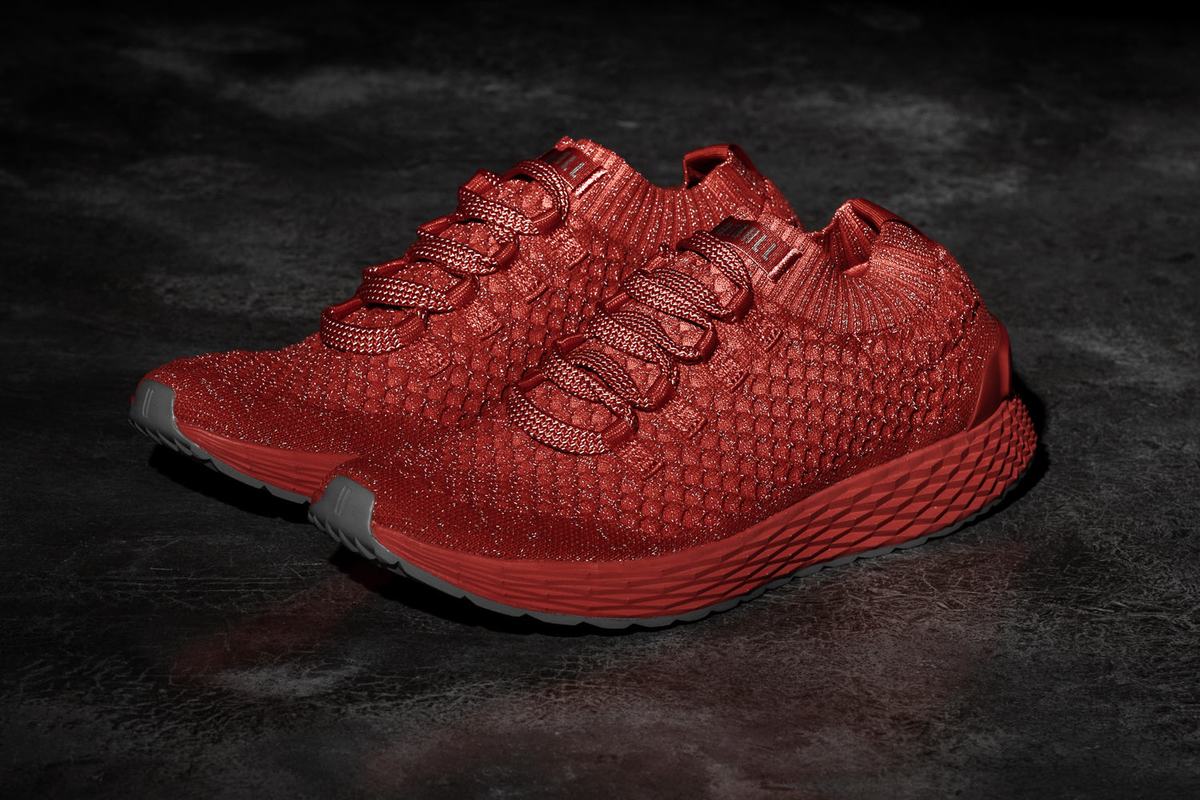 Nobull Knit Runner Men's Running Shoes Light Red | Australia (ST1627)